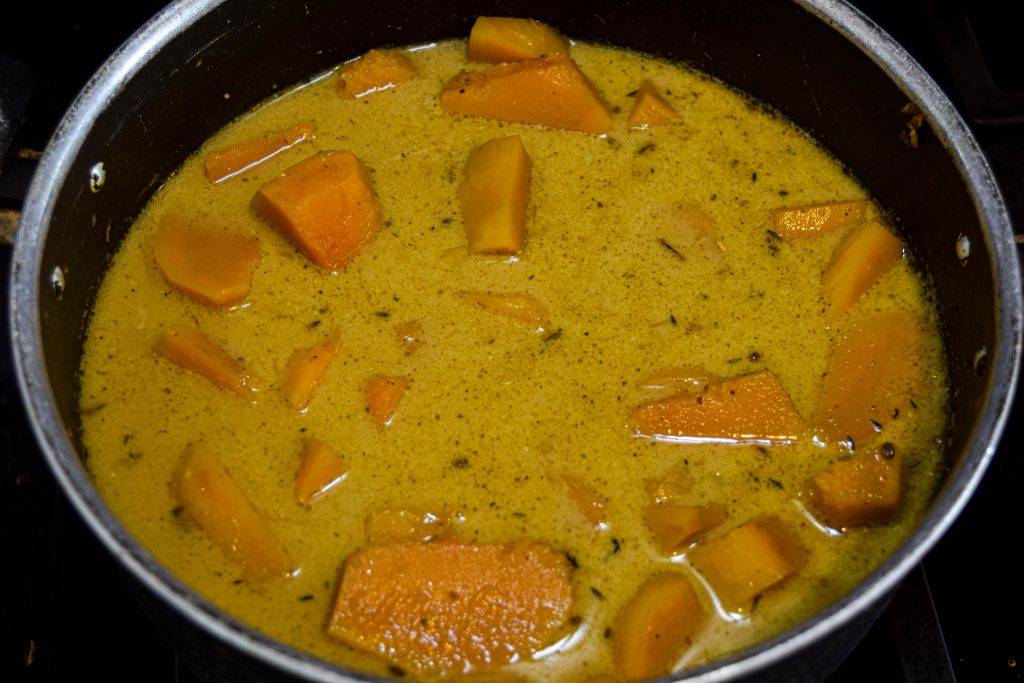 crema de ahuyama especiada