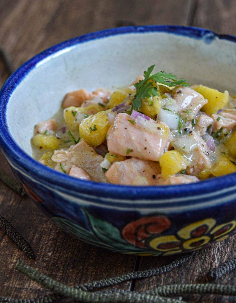 ceviche de salmón
