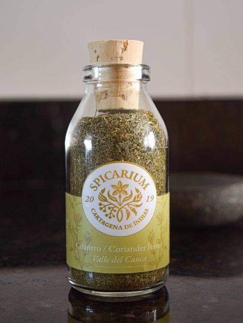 cilantro triturado frasco