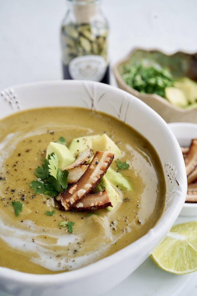 crema de lentejas con cardamomo