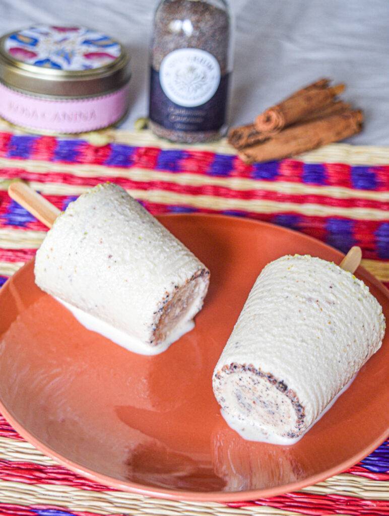 kulfi de rosas y especias