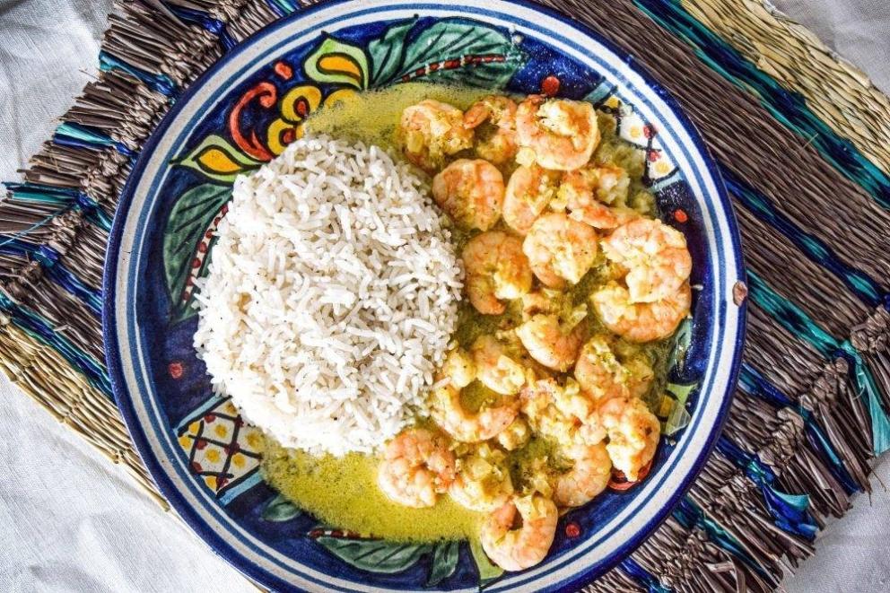 Camarones al curry en leche de coco Spicarium